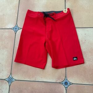 Quiksilver Bold Red Swim Trunks